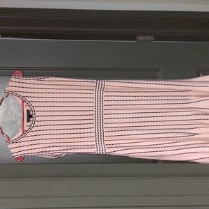 🌺Lane Bryant Blush & Black Ruffled Sweater Dress 14/16